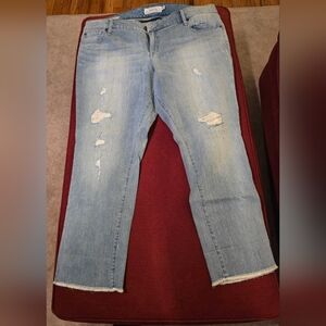 Torrid Light Blue Distressed Boyfriend Jeans